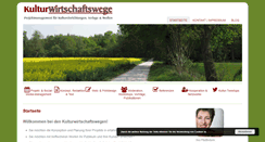 Desktop Screenshot of kulturwirtschaftswege.de